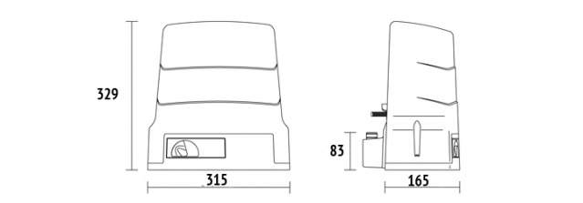 Posuvný pohon Rogertechnology KIT H30/650